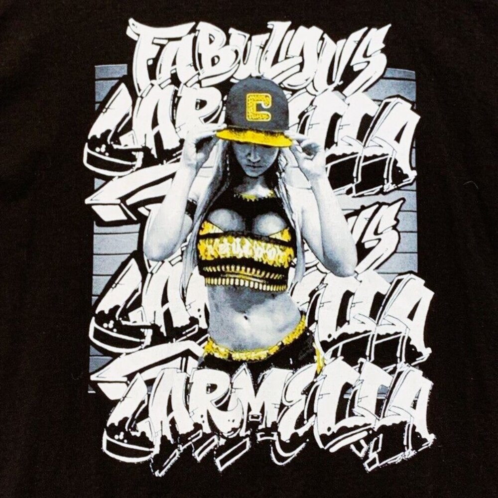 Carmella Tee Shirt Fabulous WWE Authentic size XL NEW IN BAG